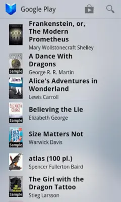 Google Play Books android App screenshot 0